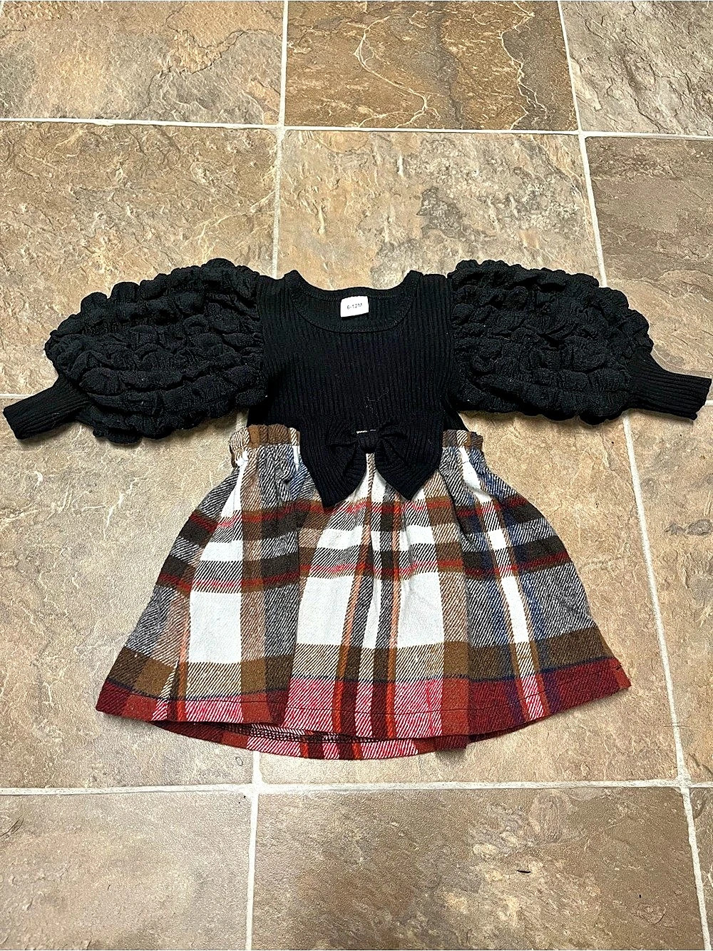 Baby Plaid Dress Size 6-12M Like New